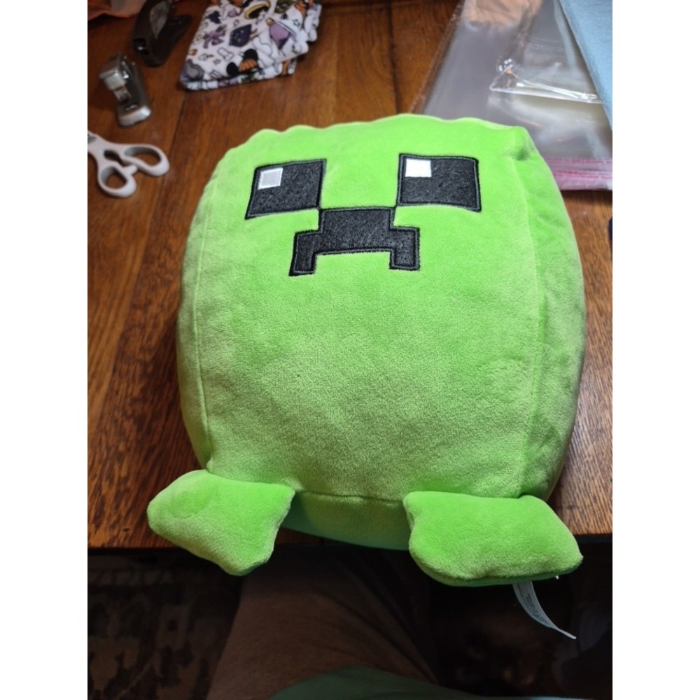 Minecraft Movie Cuutopia Creeper Plush Toy, 10-inch Collectible Soft Toy